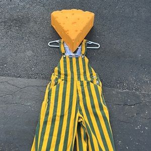 Green Bay Packers Cheesehead and Game Bibs Overalls Sportswear
